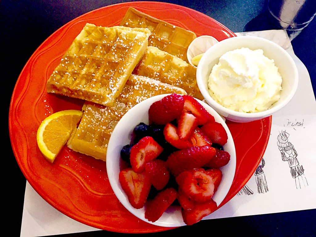 Classic Belgian Waffles at Sophie's | tryhiddengems.com