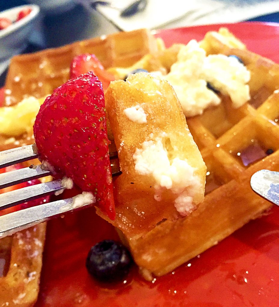 Classic Belgian Waffles at Sophie's | tryhiddengems.com