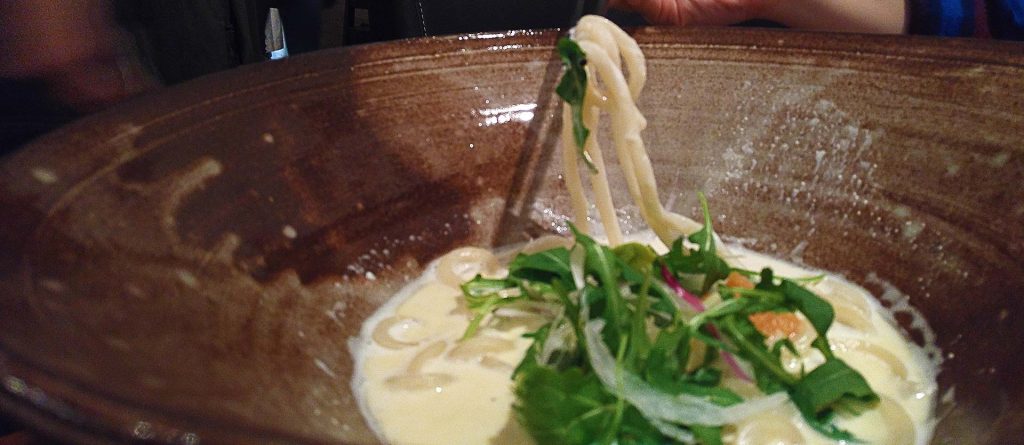 Milky Silky Mentaiko Udon at Raisu | tryhiddengems.com