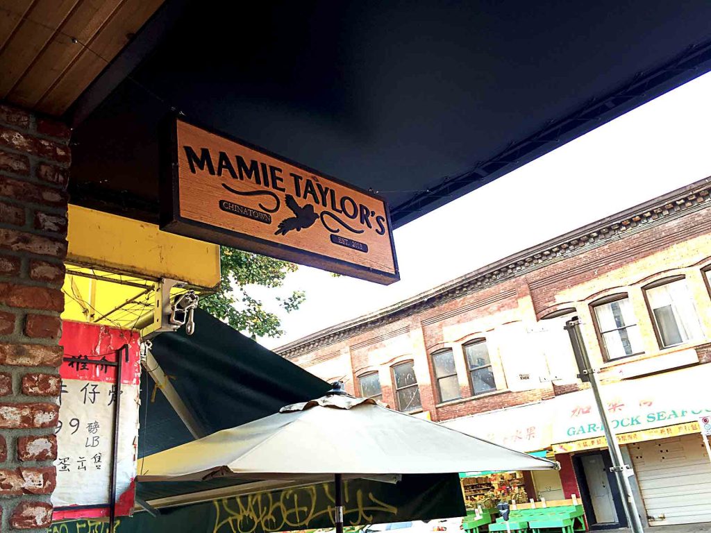 Mamie Taylor's American Comfort Food Restaurant in Chinatown, Vancouver