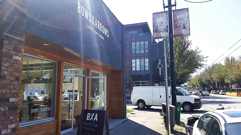 Bows and Arrows - Vancouver Local Coffee Shop - Fraserhood - Vancouver
