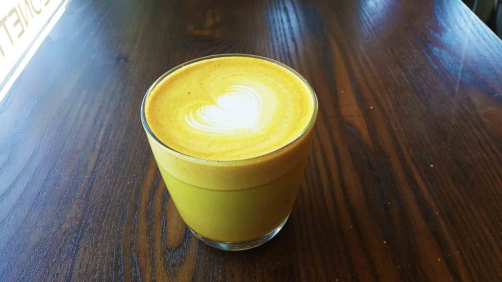 Chili Turmeric Latte at The Federal Store Luncheonette & Grocer | tryhiddengems.com