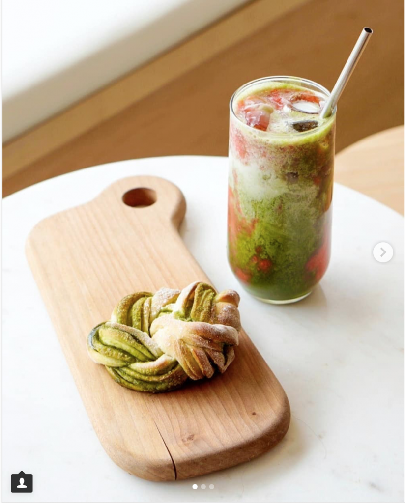 Matcha Bun at Buns and Boba