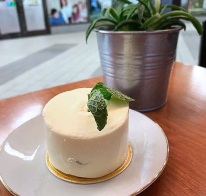 Yuzu lemon poppyseed cream cake | Fresh Press Coffee Bar | Richmond