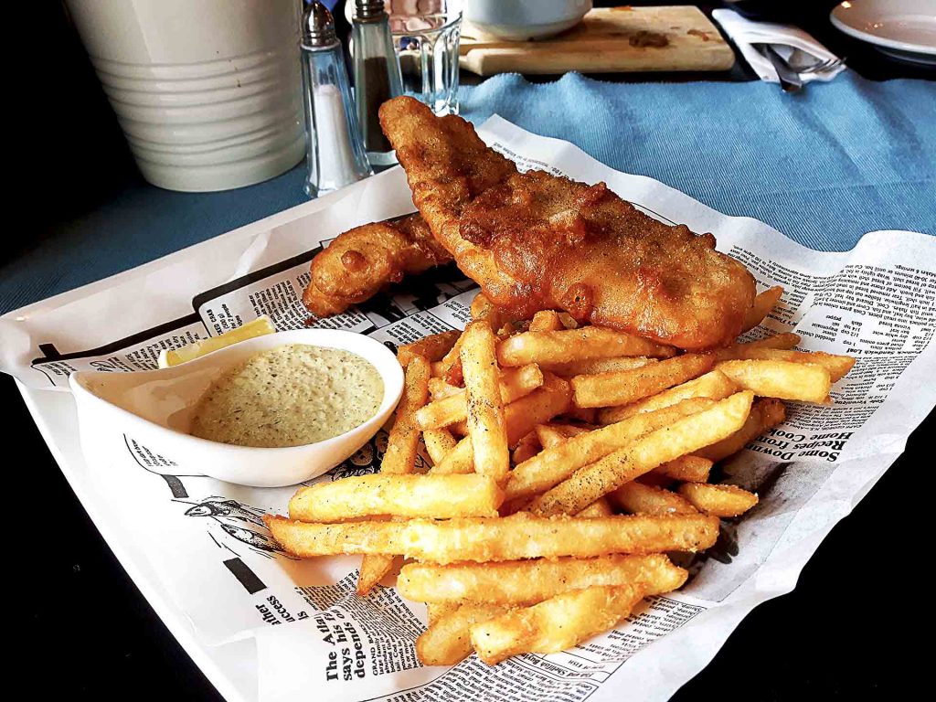 House Signature Fish and Chips at Bay Moorings Restaurant | Hidden Gems Vancouver