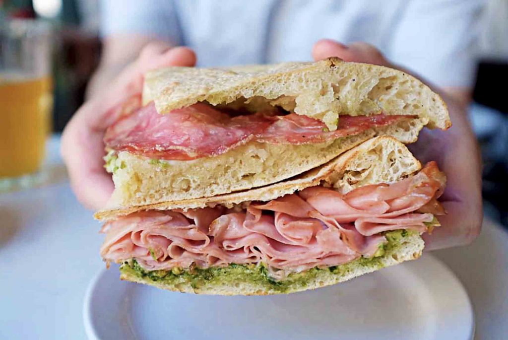 Mortadella Sandwich at Di Beppe Caffe | Hidden Gems Vancouver