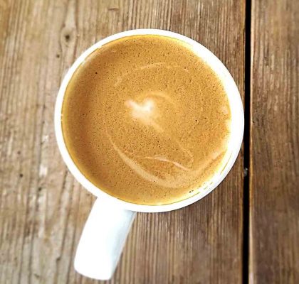 Almond Milk Latte at Juillet Cafe | Hidden Gems Vancouver
