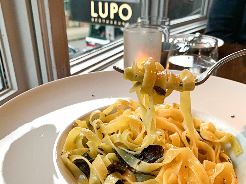 Fresh Truffle Fettuccine at Lupo | Hidden Gems Vancouver