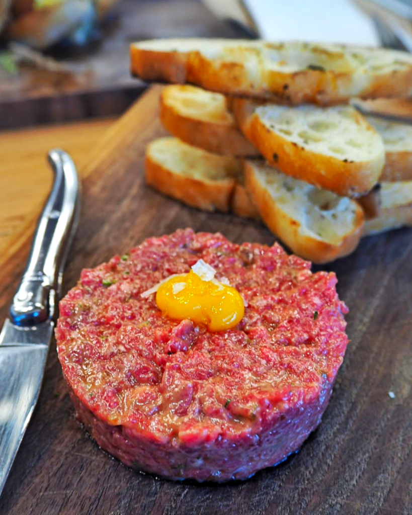 Beef Tartare at Two Rivers Specialty Meats Ltd | Hidden Gems Vancouver