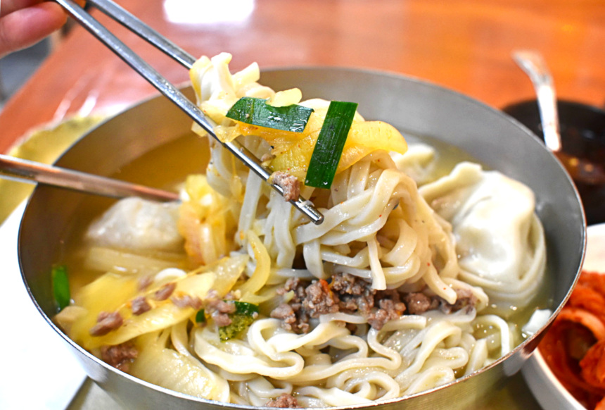 Mandu Kahl Gook Soo Koean Soup at Myoung Dong Kahl Gook Soo | Hidden Gems Vancouver