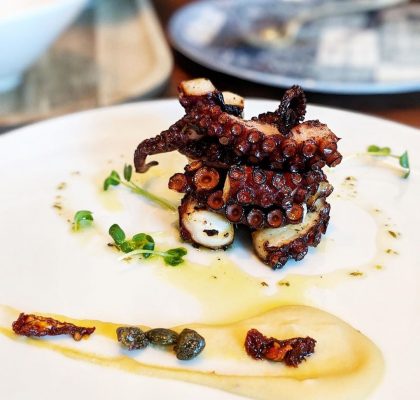 Grilled Octopus at Hydra Cafe & Bar | Hidden Gems Vancouver