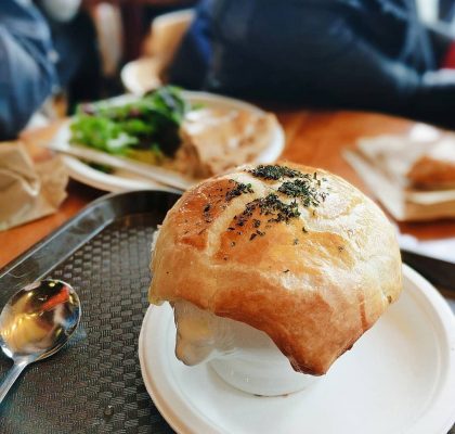 Salmon Chowder Pot Pie at A La Mode | Hidden Gems Vancouver