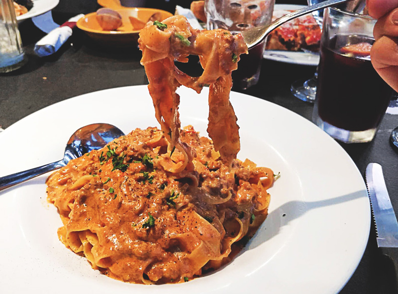 Tagliatelle Pasticciati at Marcello Ristorante & Pizzeria | Hidden Gems Vancouver