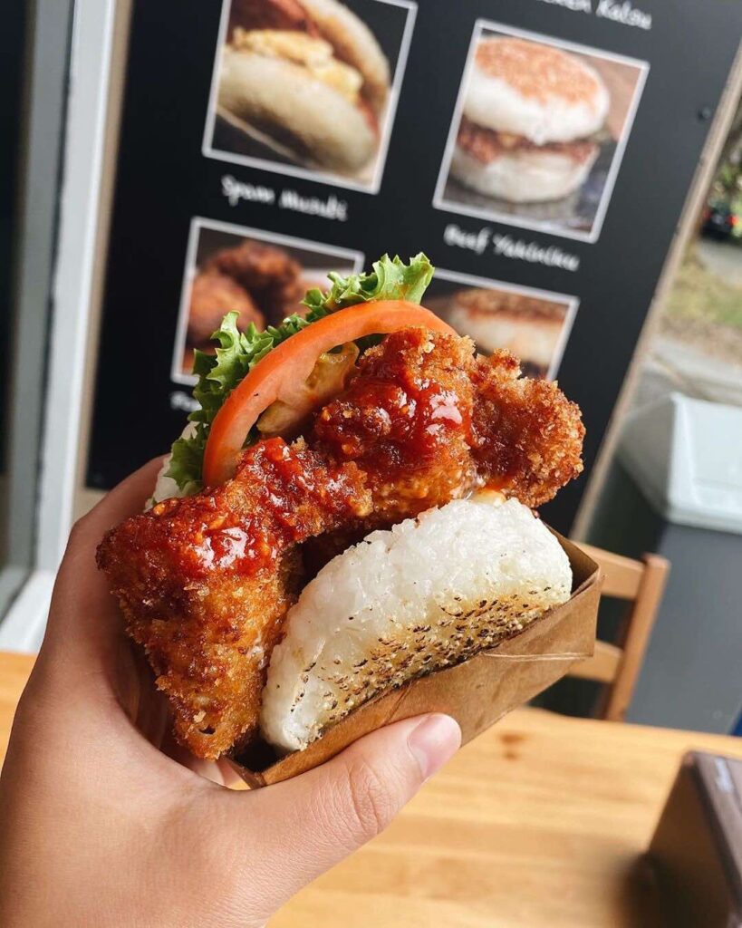 Spicy Chicken Katsu Burger at Rice Burger | Hidden Gems Vancouver