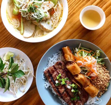 Bun Nem Nuonh Cha Gio at Baoguette Vietnamese Bistro | Hidden Gems Vancouver