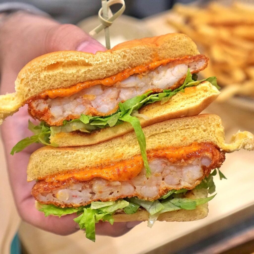 Ebi Katsu Sandwich at Mogu Fried Chicken | Hidden Gems Vancouver