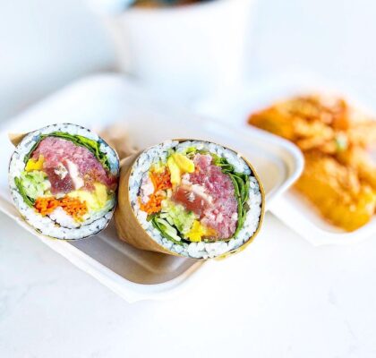 Tuna Bro. Sushi Burrito at Simple Bites Inc. | Hidden Gems Vancouver