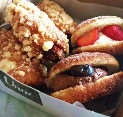 Twist Sausage Donut at UNNIPASTRIES | Hidden Gems Vancouver