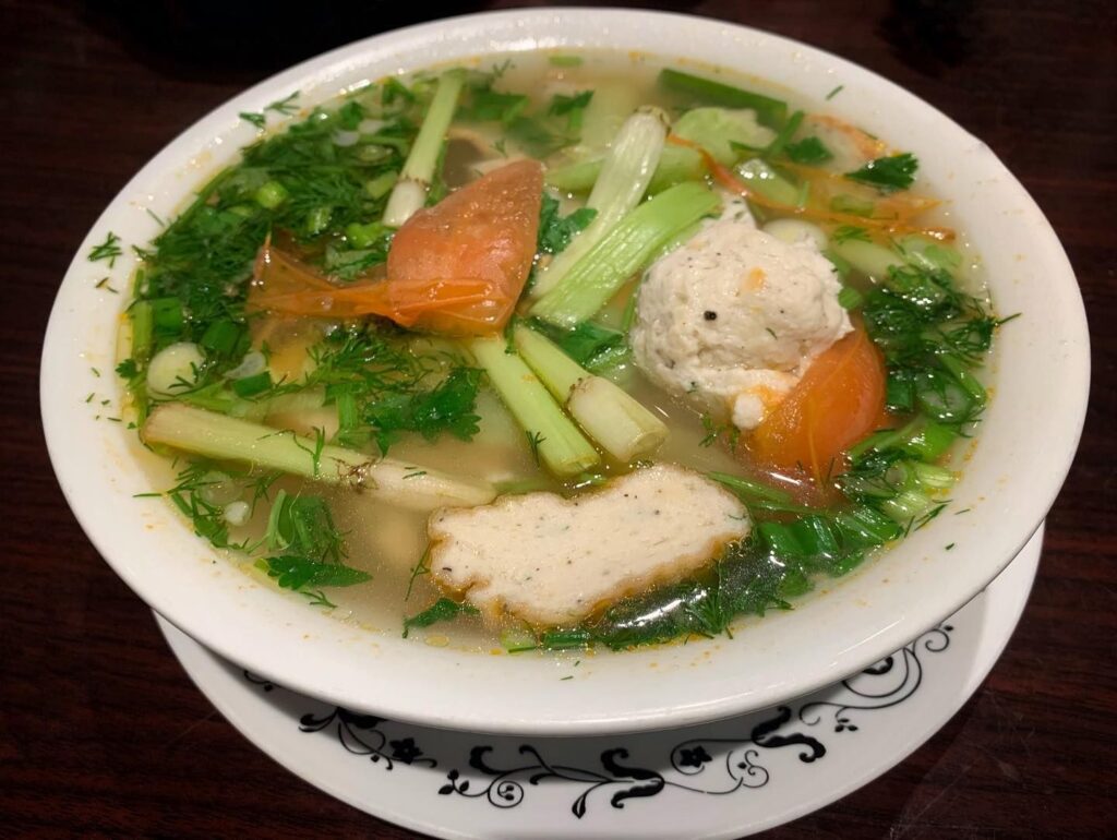 Special Fish Cake & Vermicelli in Soup at Bun Cha Ca Hoang Yen | Hidden Gems Vancouver