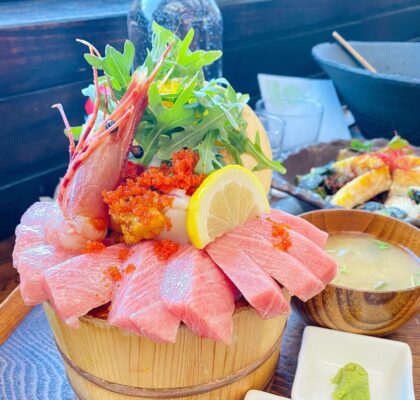 Otoro Blue Fin Tuna Deluxe Seafood Bowl at Raisu | Hidden Gems Vancouver