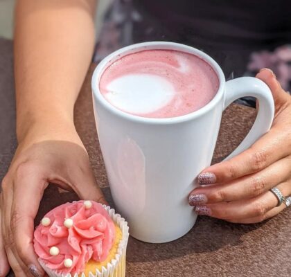Beetroot Latte at Kooben Cafe / Frosting Cupcakery | Hidden Gems Vancouver