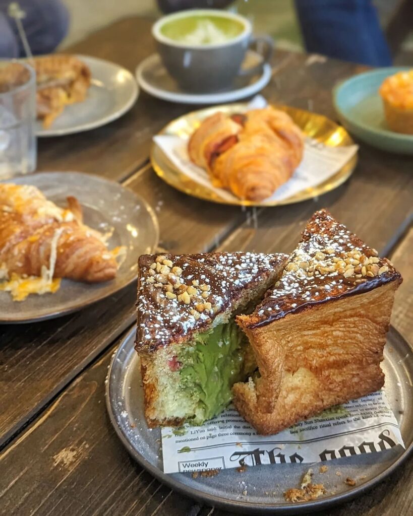 Matcha Cube Croissant at Wicked Cafe | Hidden Gems Vancouver