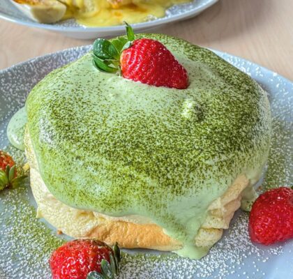 Matcha Soufflé Pancake at Hiel Cafe | Hidden Gems Vancouver