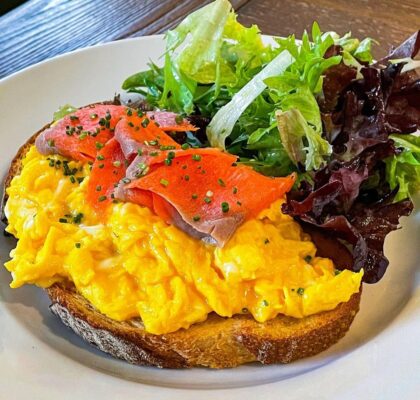 French Eggs at Mon Pitou Bistro & Bakery | Hidden Gems Vancouver